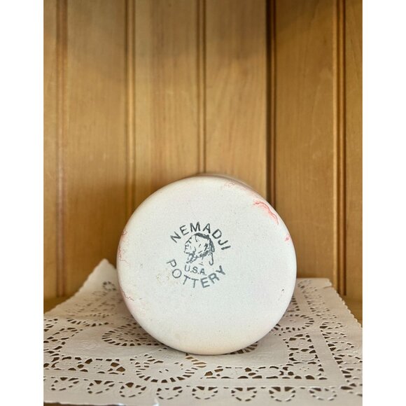 Vintage Mid Century Nemadji Pottery Vase Red Swirl Minnesota USA Native American - Picture 7 of 7